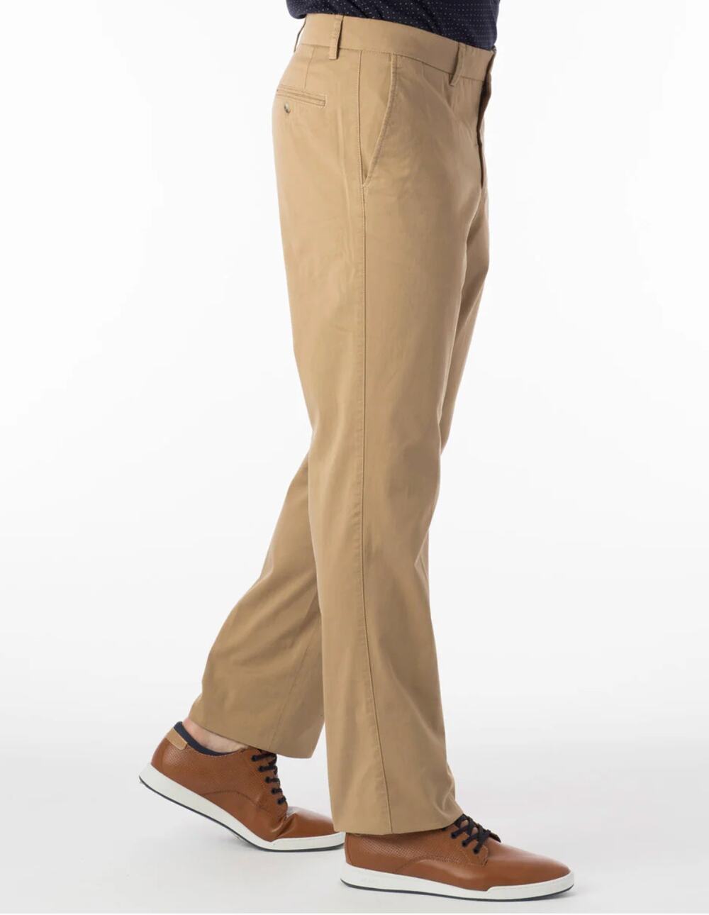 Ballin Pima Twill Cotton British Tan Chino Pant Sz 42 Office Wolf Travel Preppy